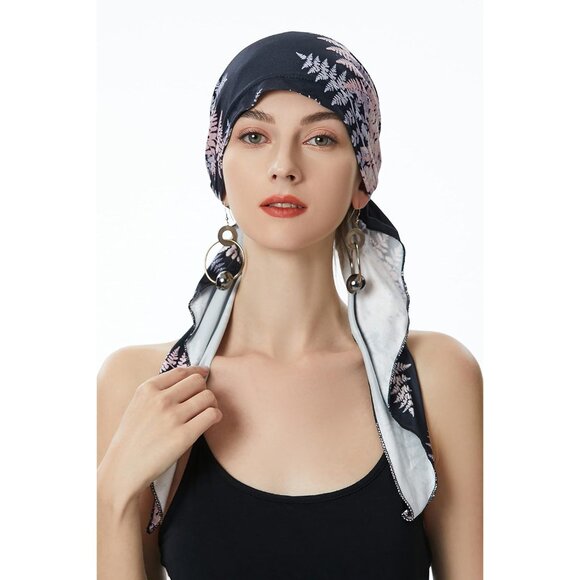 Chemo Headwear for Women Pre Tied Head Scarf Lightweight Turban Beanie Cap - Picture 2 of 6